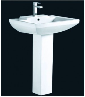 مغسلة بورسلان أبيض اوتس صيني 63*47.5*86سم #32469